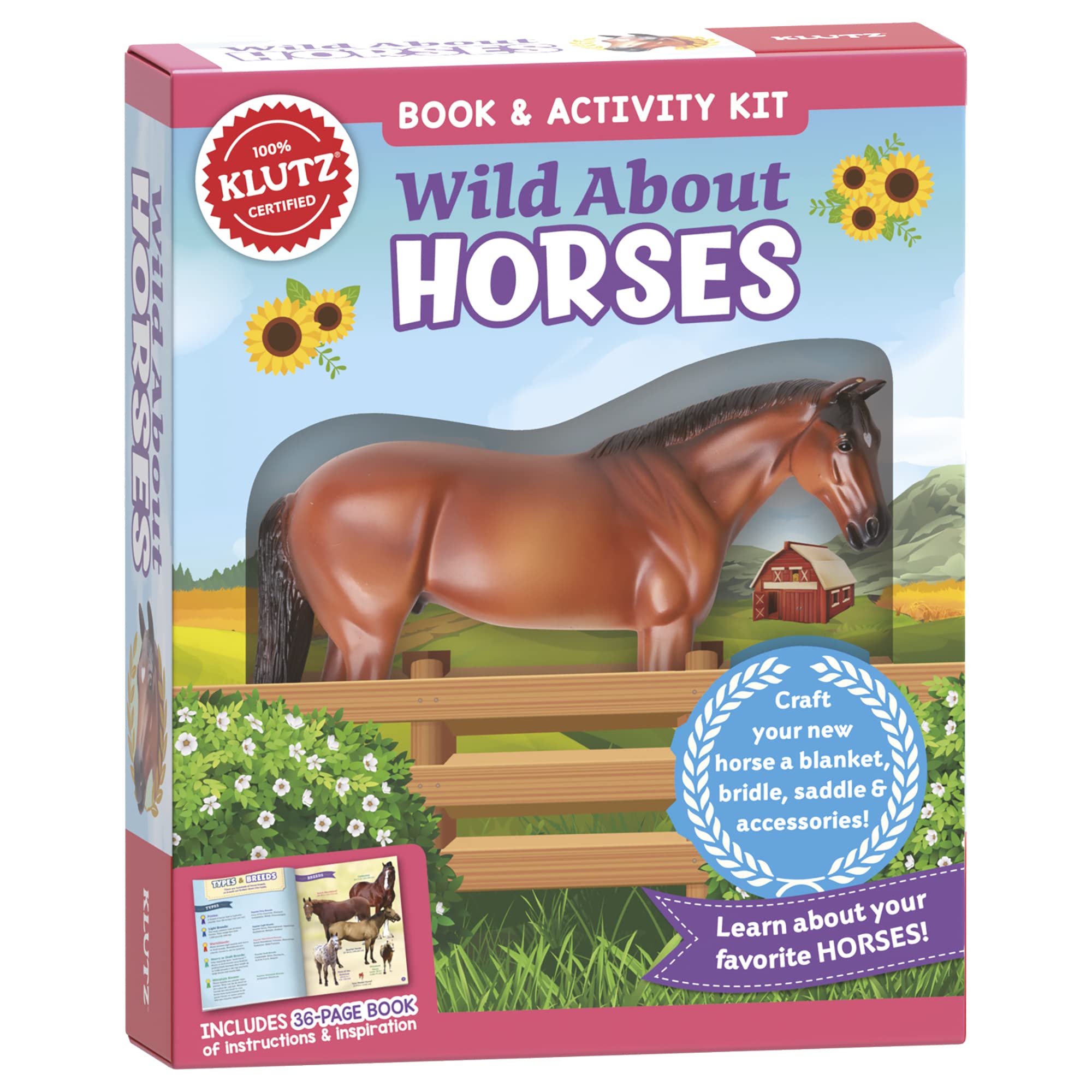KLUTZ Wild About Horses Craft & Activity Kit Medium