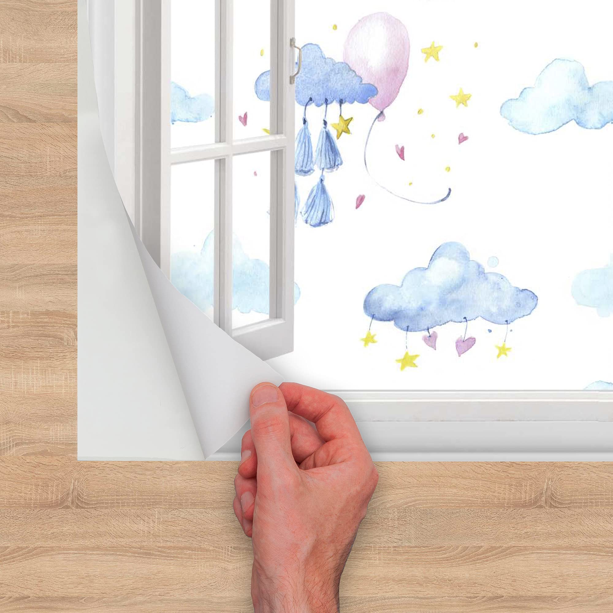 DIY Big Clouds 3 Sizes Decals Removable Vinyl Wall Sticker Kids Room Decoration