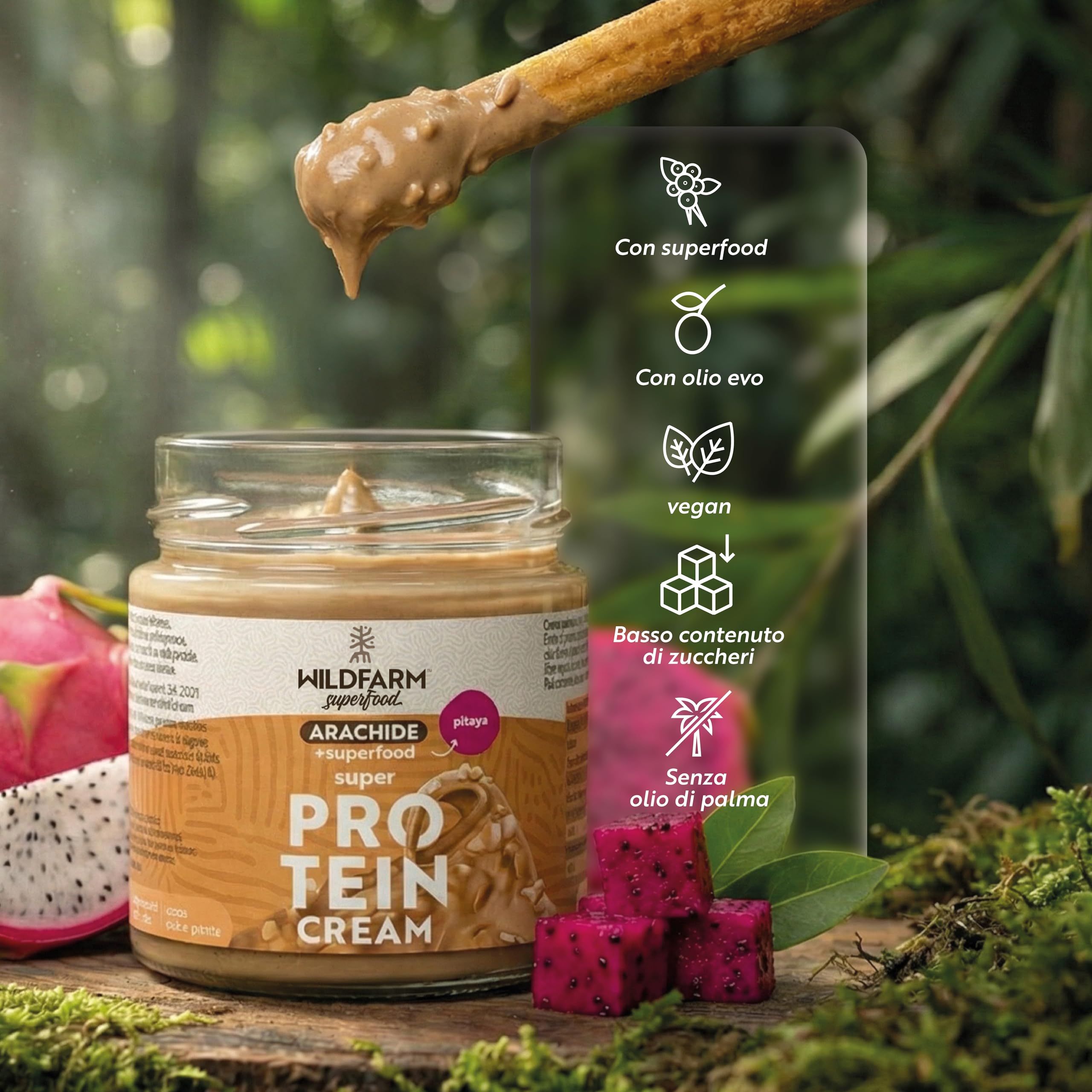 WILDFARM Super Protein Cream EVO 2.0 Arachide + Pitaya 6 x 180 g