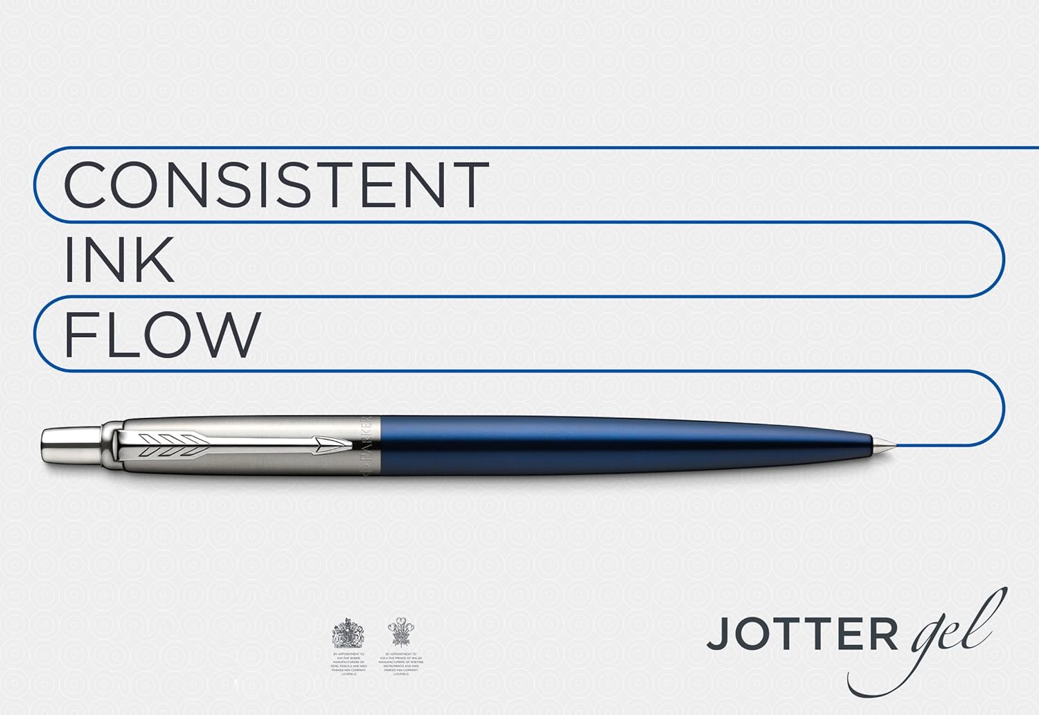 Parker Jotter Gel Pen, Red and Chrome, Medium Point, Black Ink