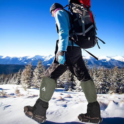 Miniatura 4 de TAYOVSZY Polainas para senderismo  Polainas impermeables y transpirables para mujeres y hombres, botas ajustables y ligeras para caza, senderismo,