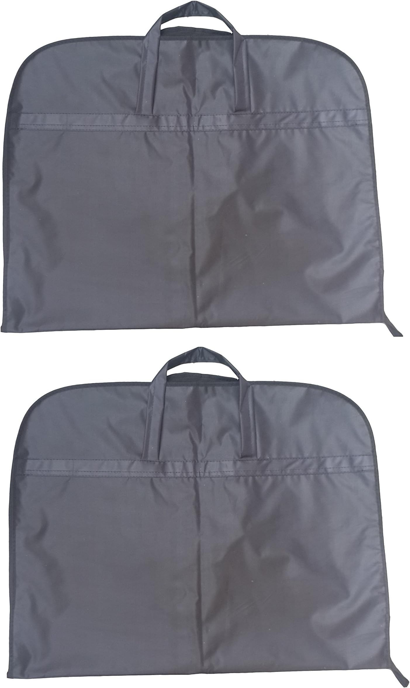 Demoda Black Premium Waterproof Polyester Suit Cover/Dress Cover/Garment Cover/Jacket/Wardrobe Organizer Travel Garment Bag With Zip(Set of 2-Black-38") (without hanger)