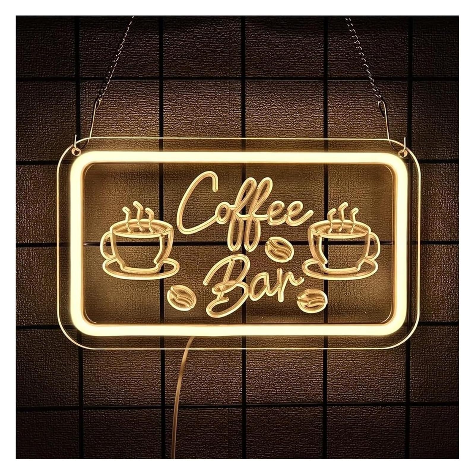 Insegne al neon artistiche da appendere Lampada da tavolo a LED al neon per bar, ristoranti, negozi, angoli cucina, studio musicale 9cmx17cm