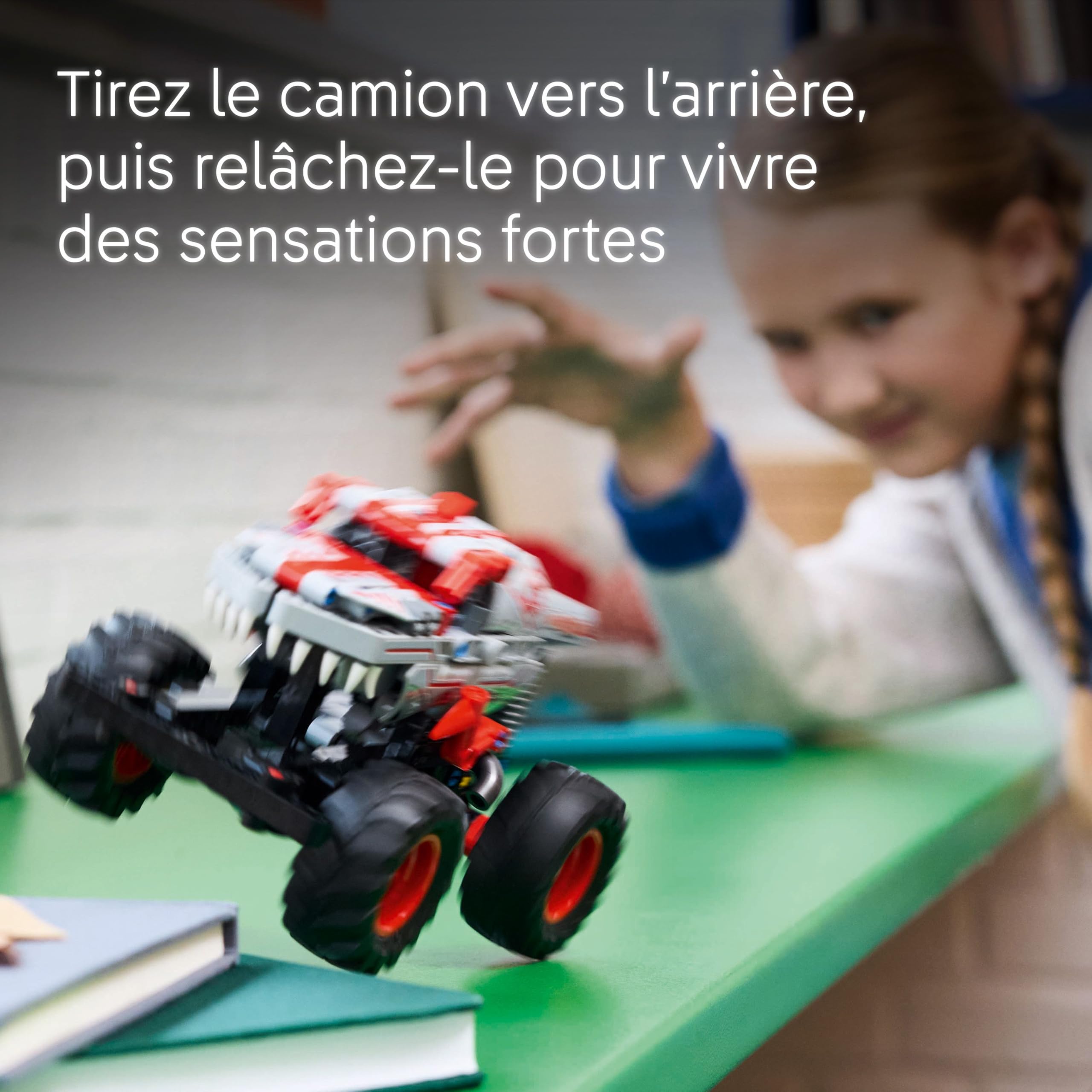 LEGO Technic Monster Jam ThunderROARus à rétrofriction - Maquette de Camion Dinosaure pour garçon et Fille dès 7 Ans - Jeu créatif et idée Cadeau pour Amateurs de Voitures et de mécanique 42200