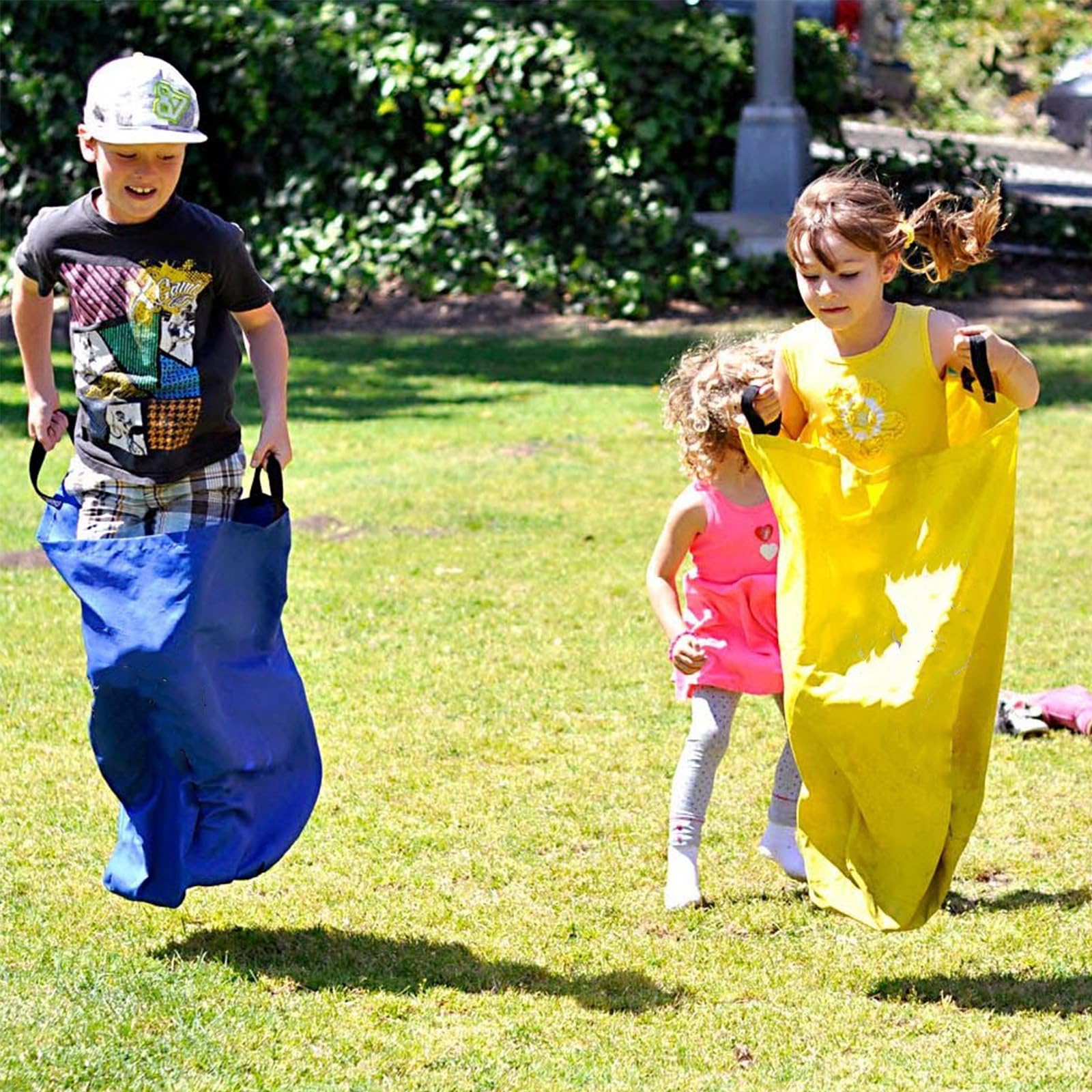 Wowagoga Potato Sack Race Bags 28x40'', Colorful Jumping Pocket Adult Sense Sports Game Equipment Party Accessory for Field Day,Outdoor Picnic Party(Set of 4) - Image 7