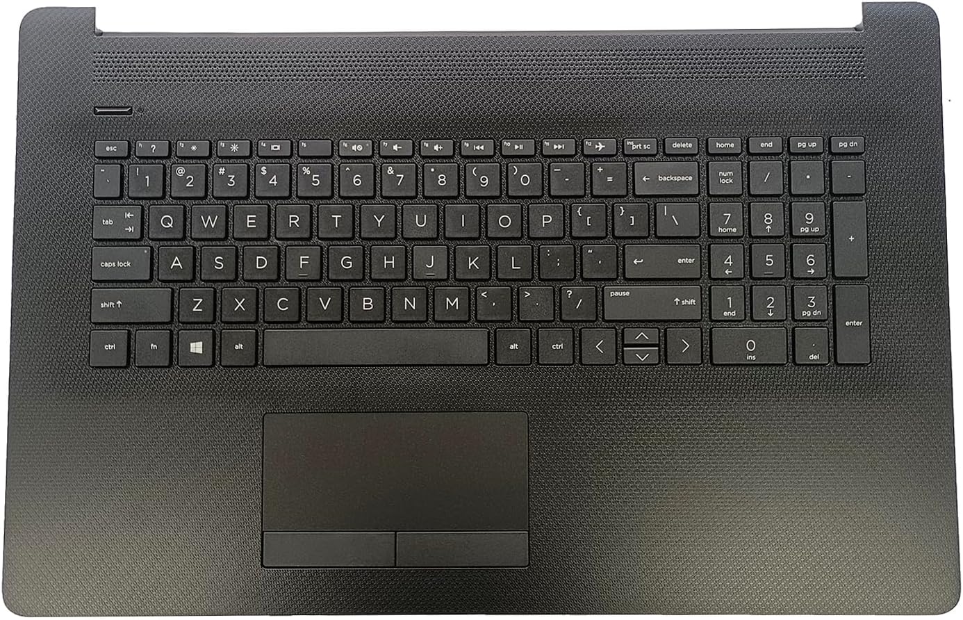 Replacement Top Cover Palmrest For HP 17-BY & 17-CA Laptops - Silver, Non-Backlit Keyboard 1 thumbnail image