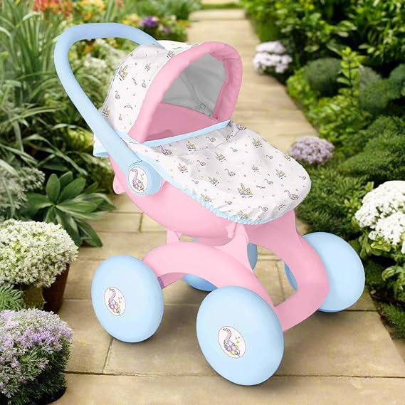 HTI Toys & Games BabyBoo 4 in 1 My First Pram | Childrens Baby Doll Pushchair Stroller Toy Great for Girls & Boys 18 Months+