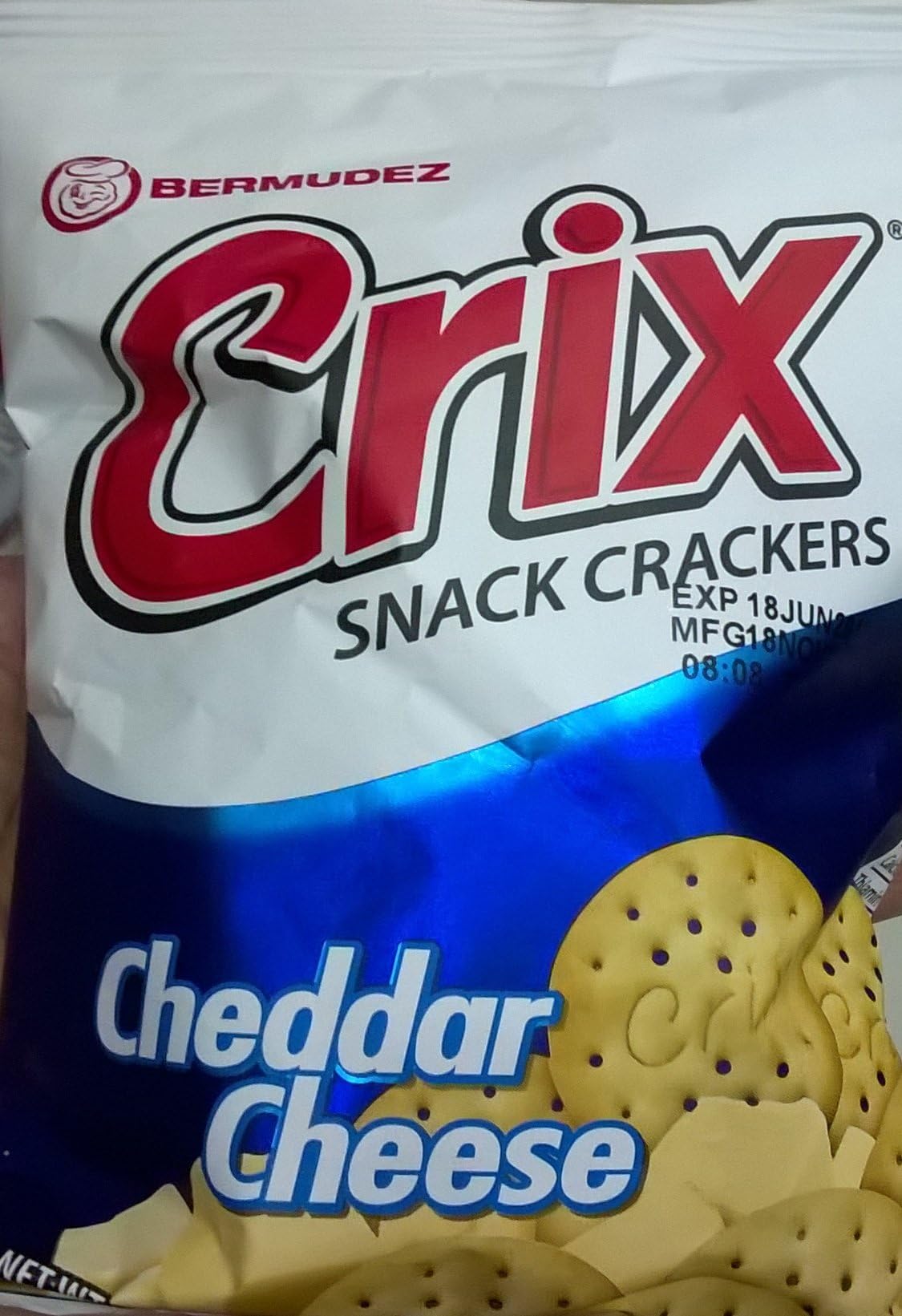 Crix Snack Crackers 1.76oz (50g) (Pack of 12) (Cheddar Cheese)