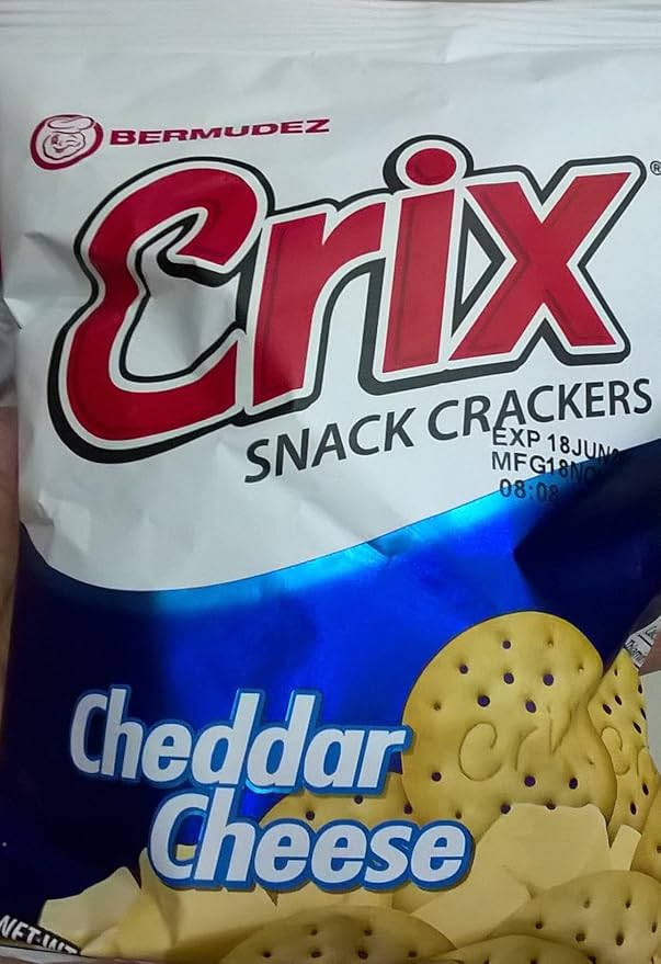 Amazon.com: Crix Snack Crackers 1.76oz (50g) (Pack of 12) (Cheddar Cheese)