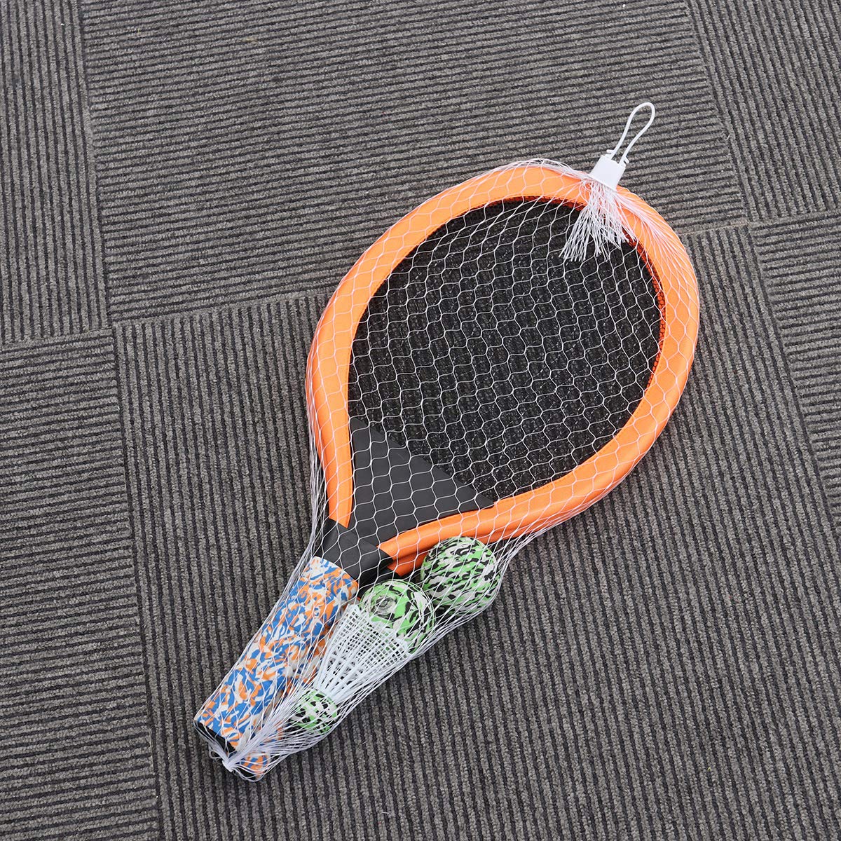 LIOOBO Raquettes De Tennis Et Badminton Enfant Ensemble LéGer avec 2 Balles Badminton Et 1 Balle De Ping-Pong Accessoires De Sport De Plein Air pour ÉCole Maternelle Et Jeu Parent-Enfant