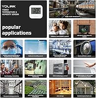 Vista 3 de El sensor inteligente de temperatura y humedad funciona con Alexa IFTTT, higrómetro digital inalámbrico de 1/4 milla de alcance súper largo