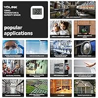 Vista 6 de Sensor de temperatura inalámbrico inteligente y sensor de humedad de amplio rango (-22 a 158 grados) para monitoreo de refrigerador, monitoreo