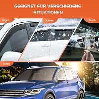 GEARMONSTER Szélterelő VW Tiguan 2016-2023 5 Ajtós Autóhoz Ablak Esővédő Szélvédő Fekete 4 Darabos Készlet 4