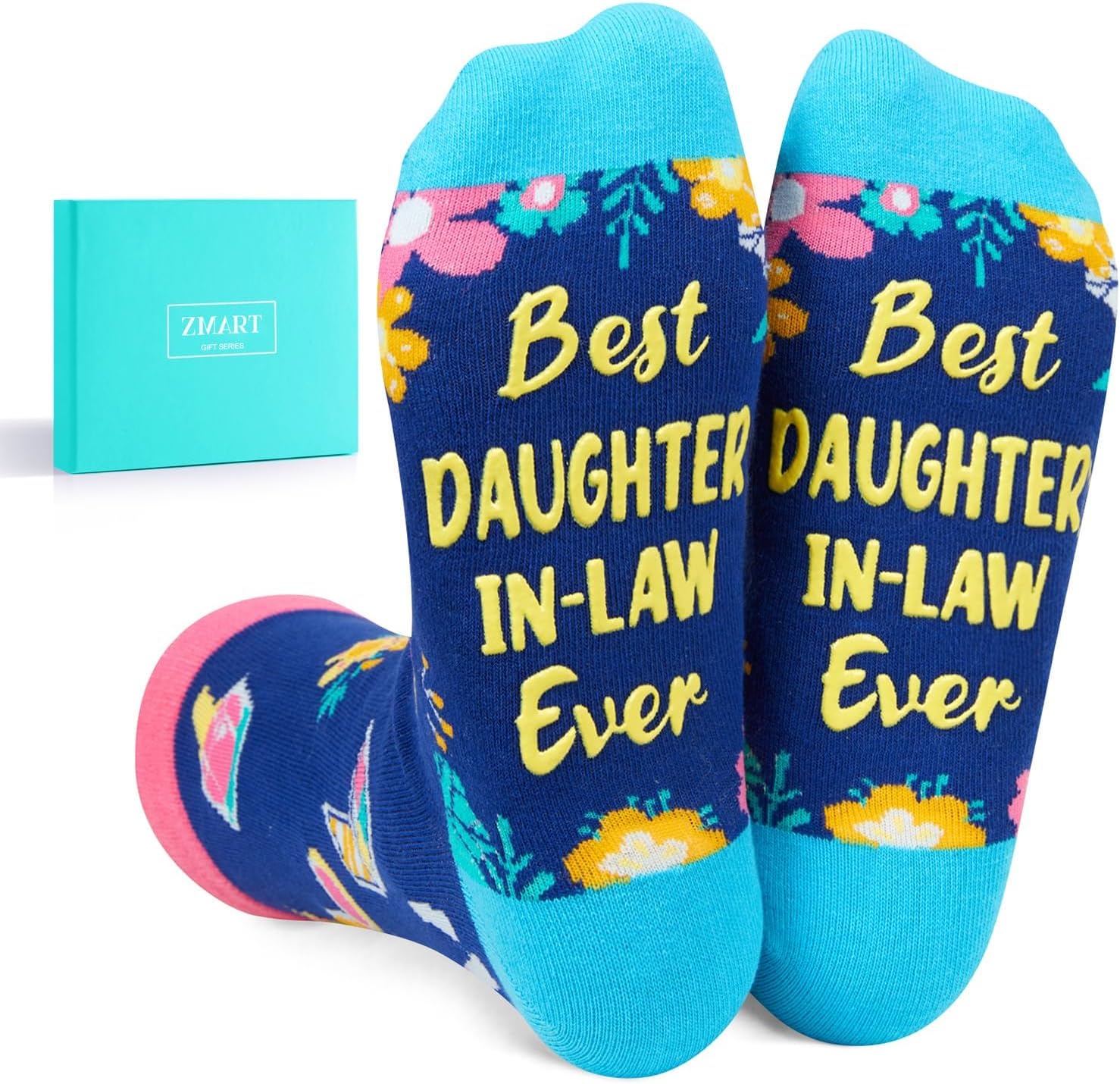 Zmart Mothers Day Socks - Daughter Siste Mother in Law Gifts, Mom Nana Aunt Socks