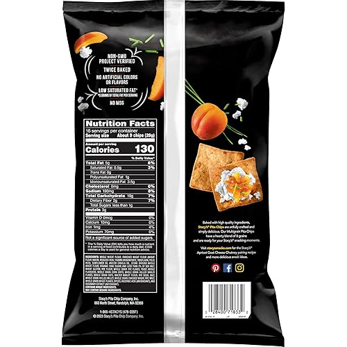 Miniatura 40 de Stacy's Pita Chips, Simply Naked, bolsa de 1 onza, paquete de 6