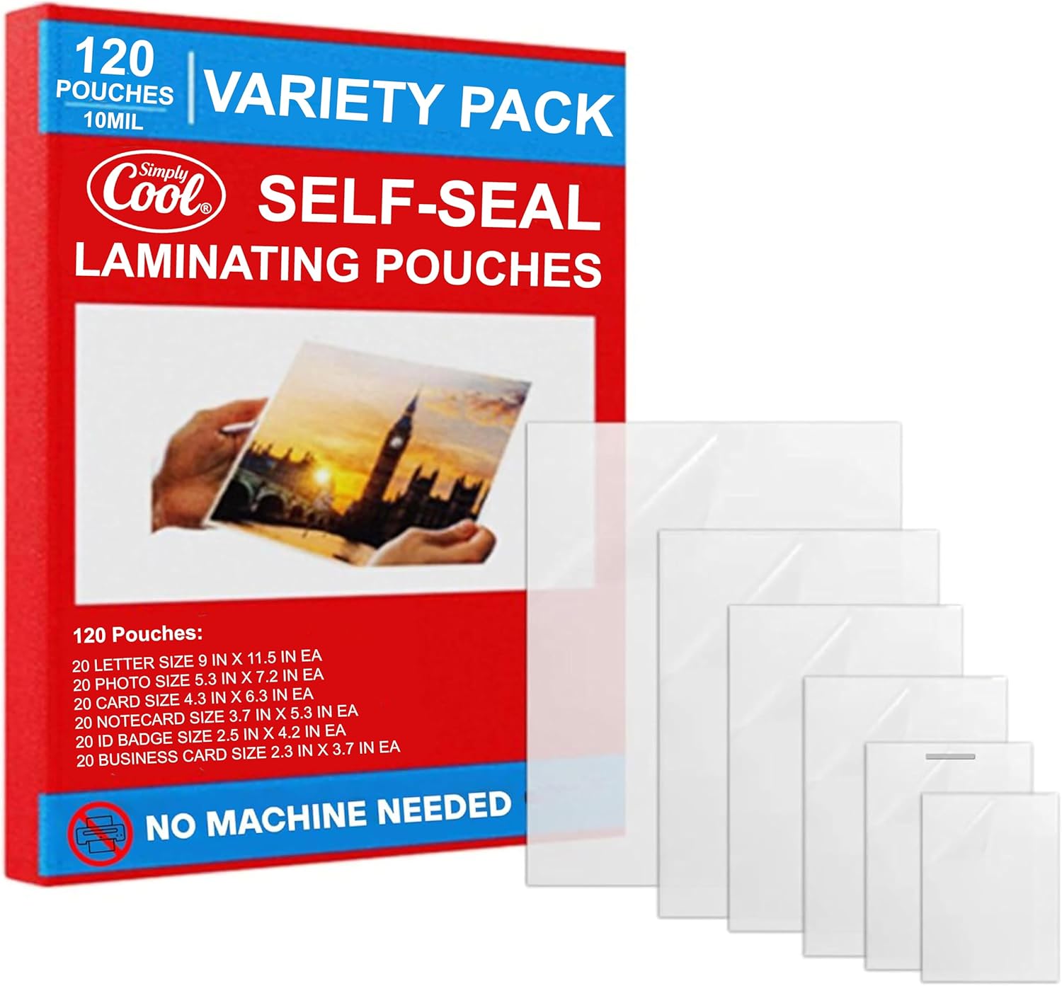 Self-Adhesive Laminating Sheets (10mil) 120 Variety