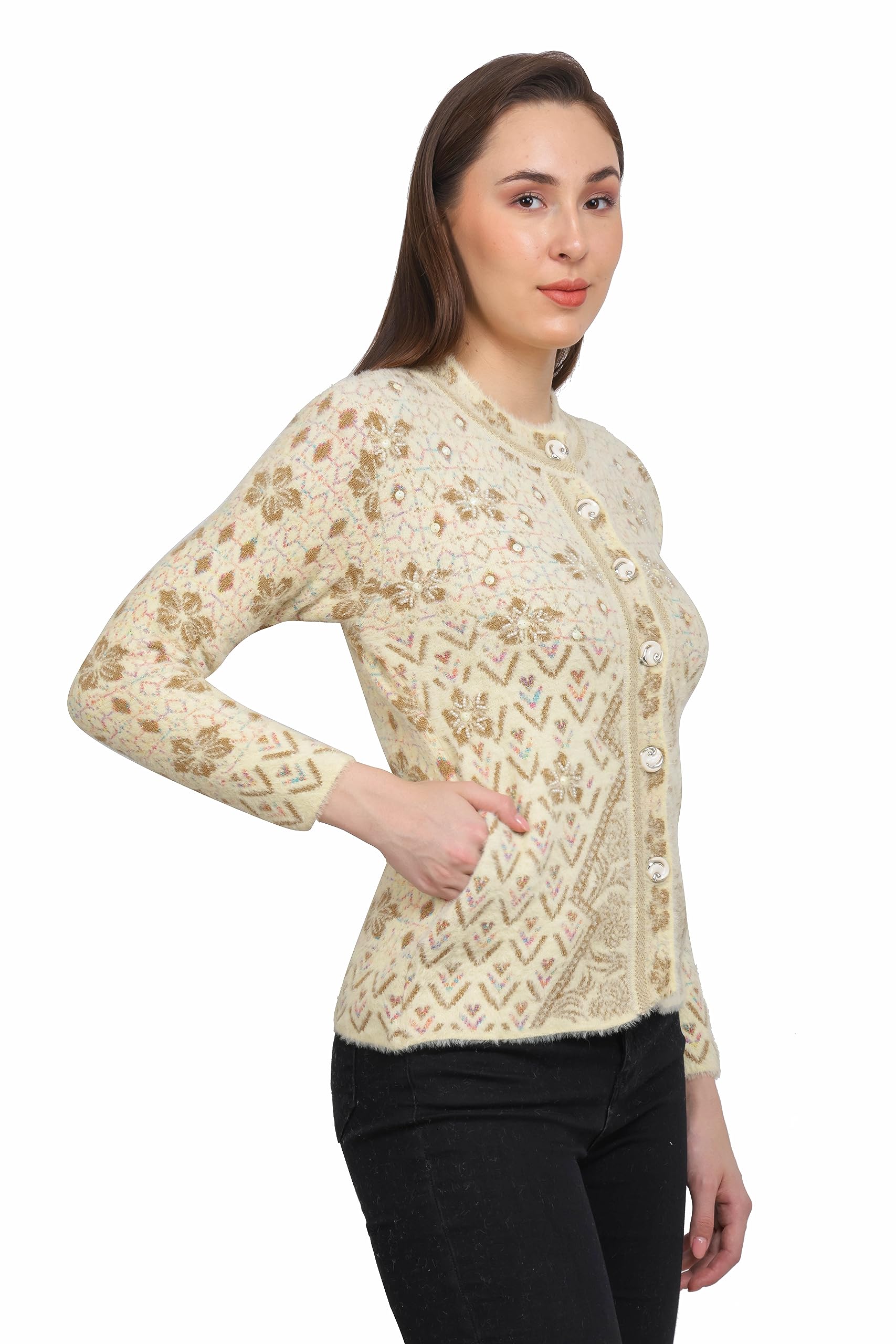 chatanya Womens Full Sleeve Winter wear Cardigan Sweater-picture-53