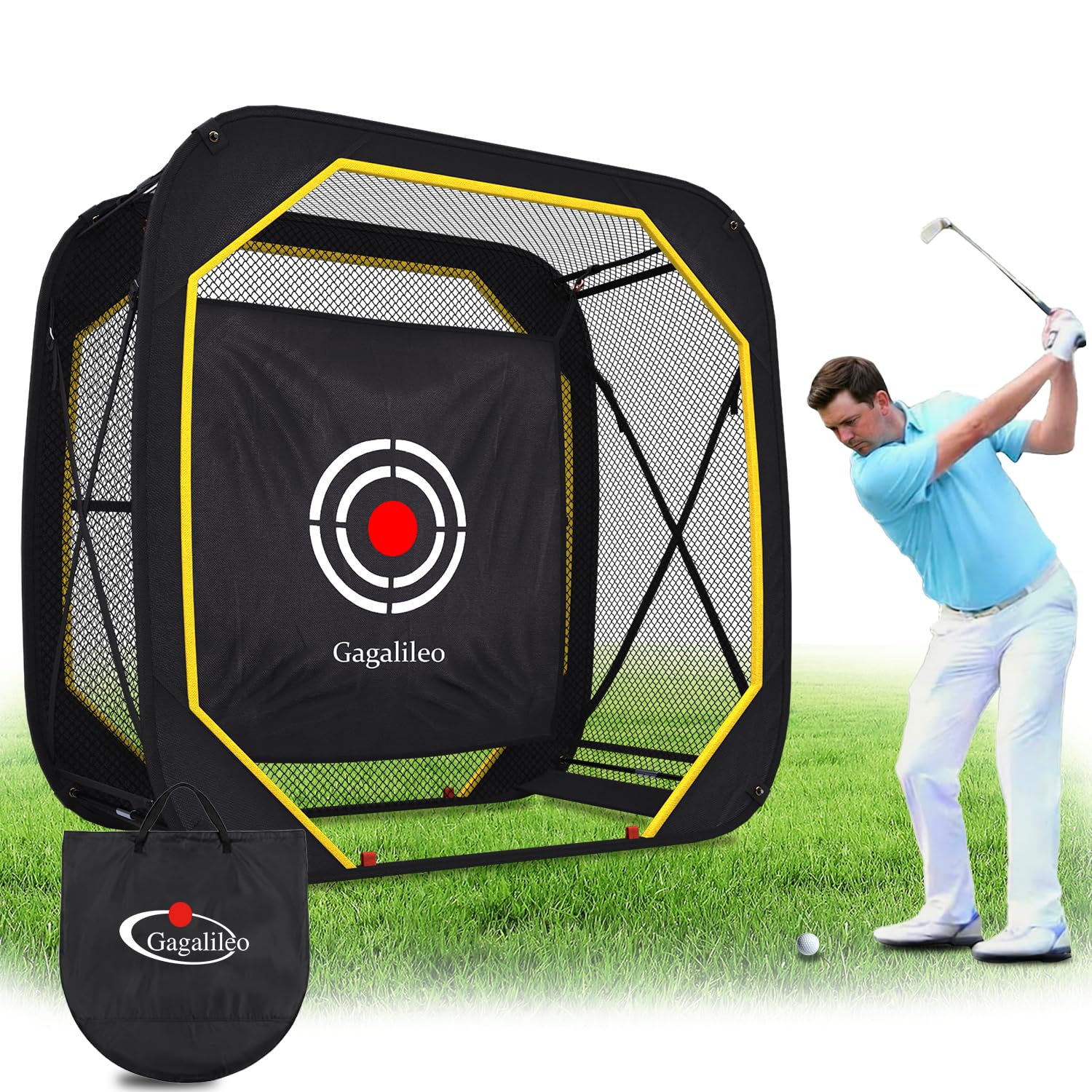 Amazon.com: Gagalileo Pop Up Golf Practice Net 6X6X3FT Hitting