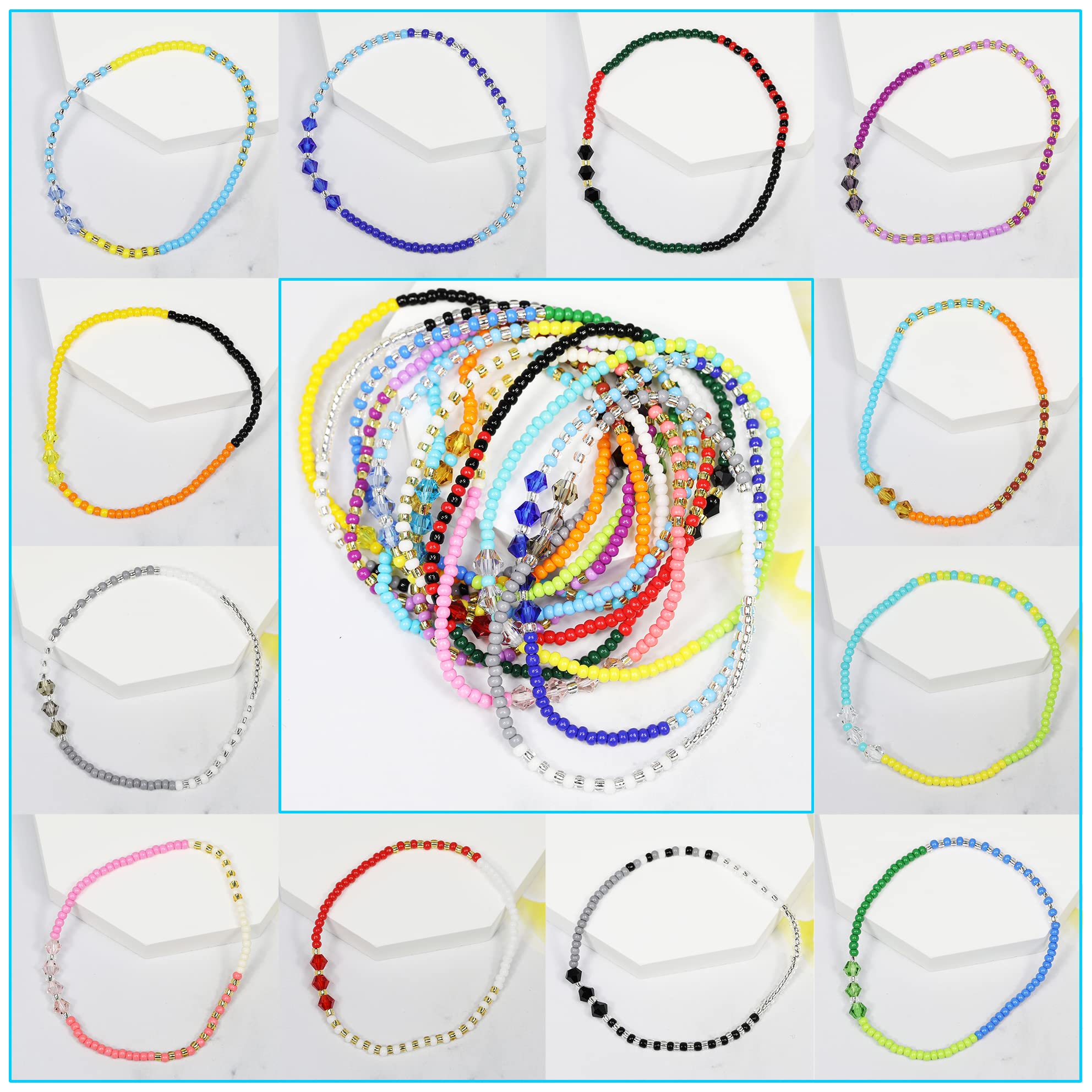 Perles Rocaille Bâton - 10g ~120 Perles - 12mm X 2.3mm - Pour Création DIY