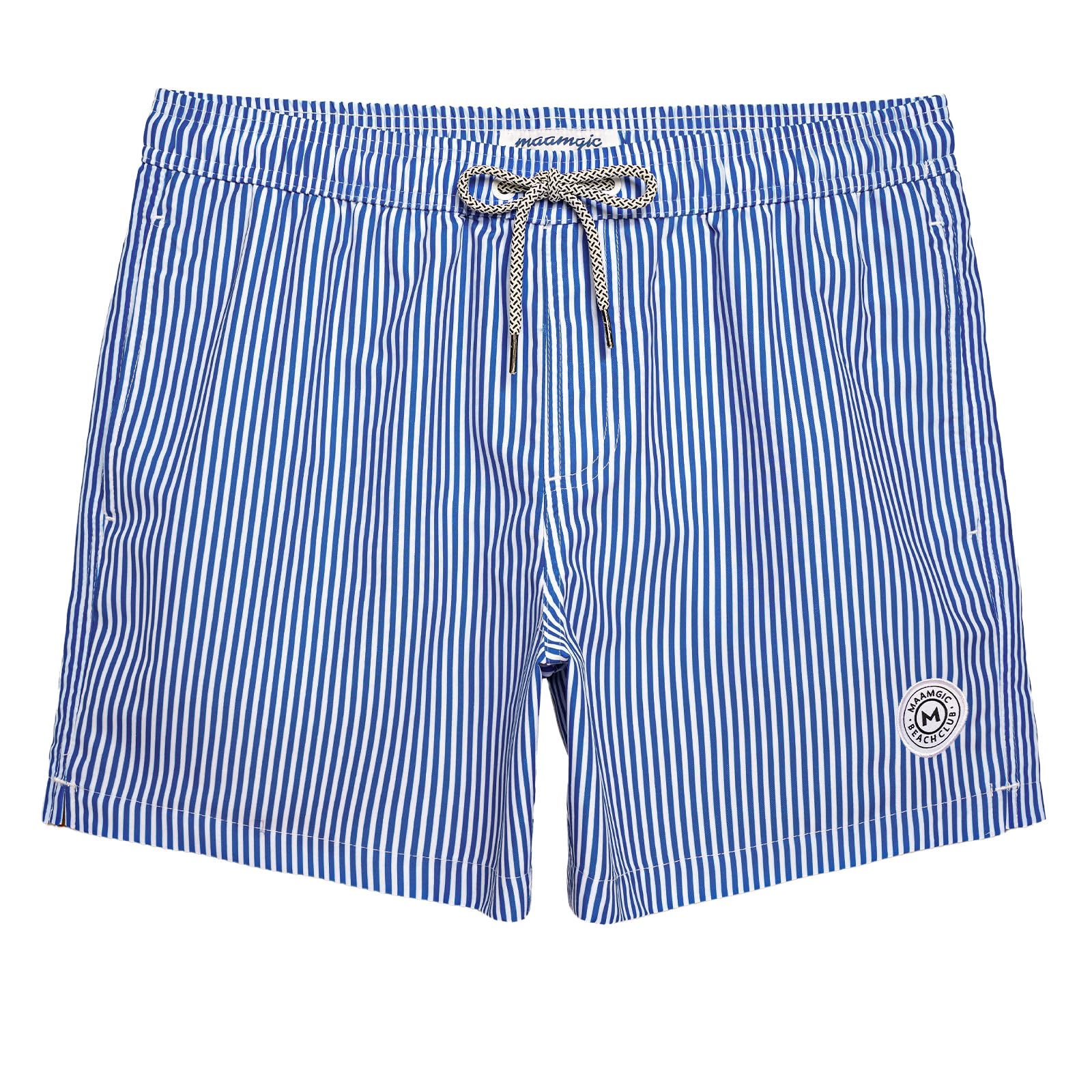 maamgic Mens Swim Trunks 5" with Mesh Lining Quick Dry Bathing Suits for Men Swim Shorts Swimwear