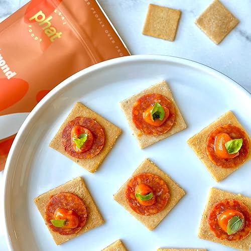 Vista 21 de Real Phat Foods - Galletas de harina de almendras y romero - Galletas keto bajas en carbohidratos y sin gluten - Paquete de 3 (romero)