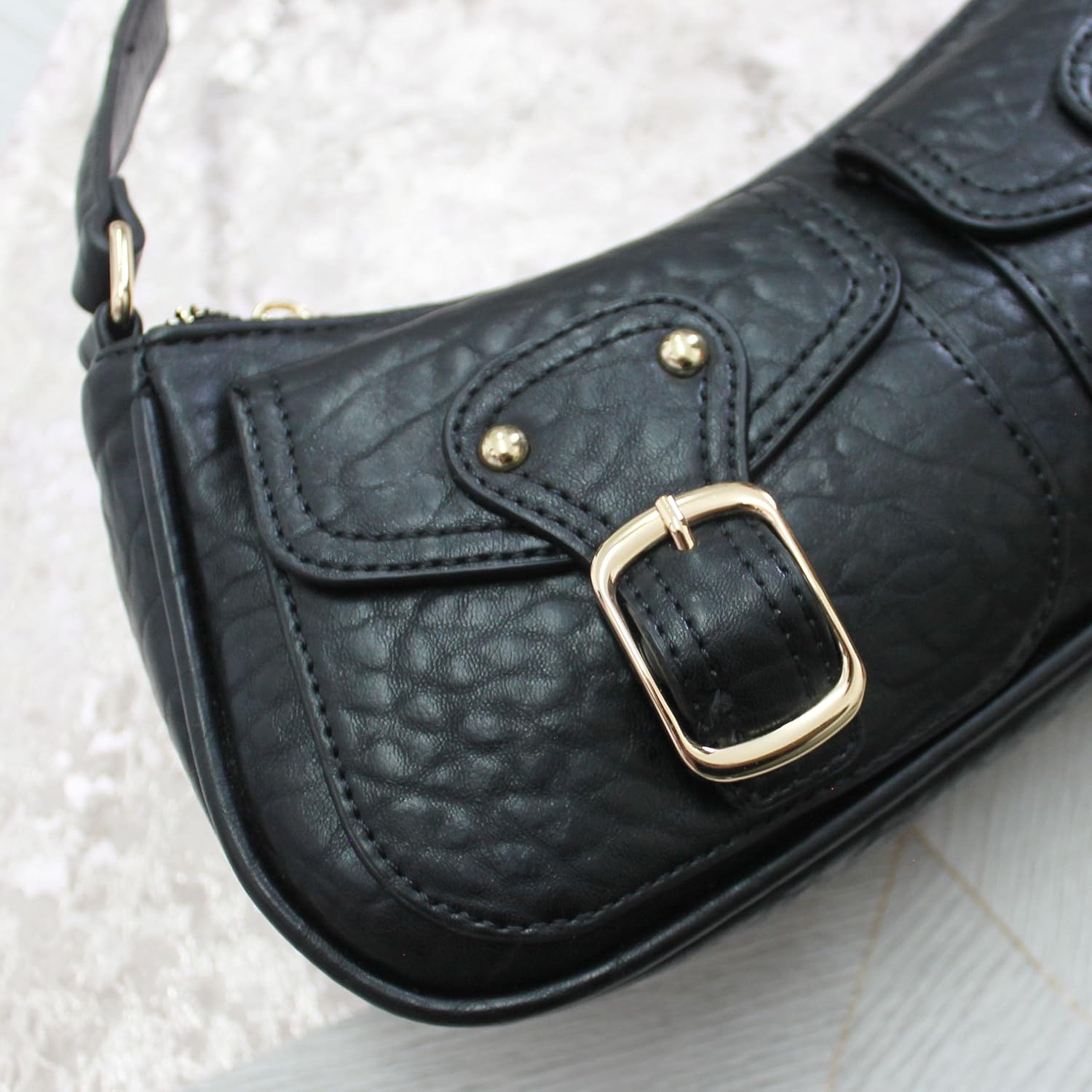 womens Ami Twin Pocket Shoulder Bag