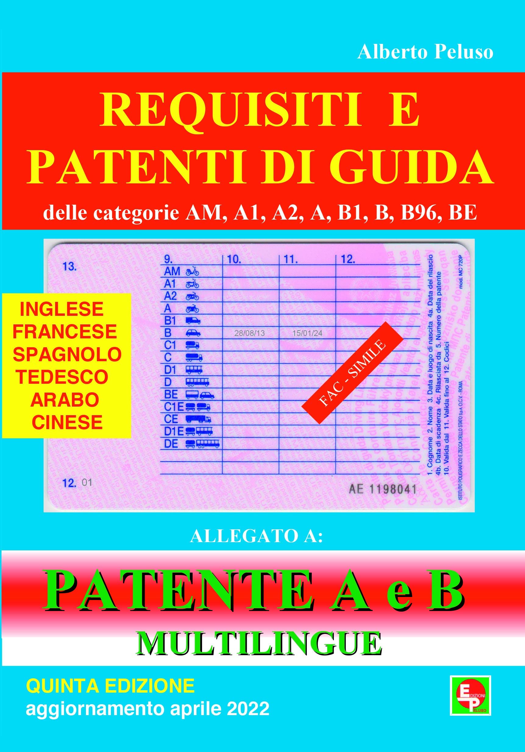PATENTE A e B MULTILINGUE ristampa dicembre 2024