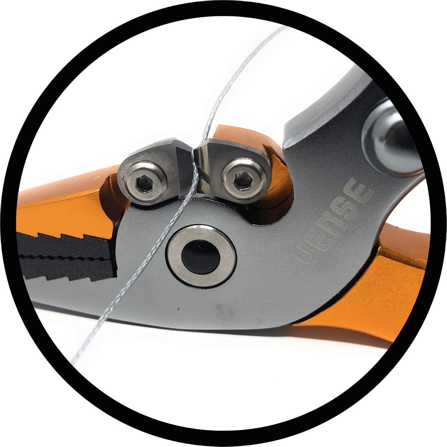 VENSE - Aluminum Fishing Pliers Saltwater/Freshwater with Anti-Slip Hook Remover Line Cutter Tungsten Carbide Cutters and Safety Lock