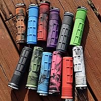 Vista 6 de MARQUE Race Mountain Bike Handlebar Grips – Collar de anillo de bloqueo único MTB y BMX para manillar de bicicleta con agarre antideslizante
