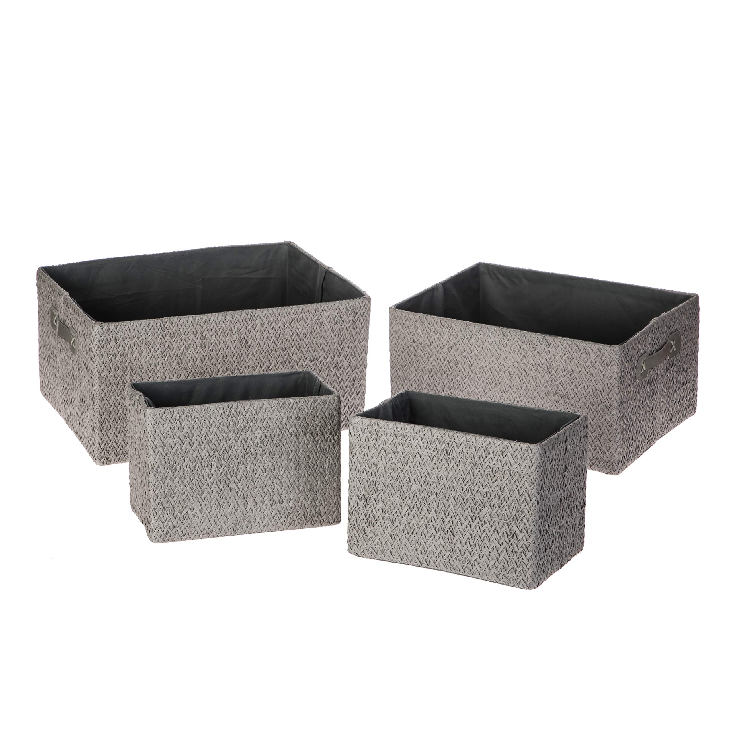 Home Zone LivingVS19448E Nursery Basket, Grey