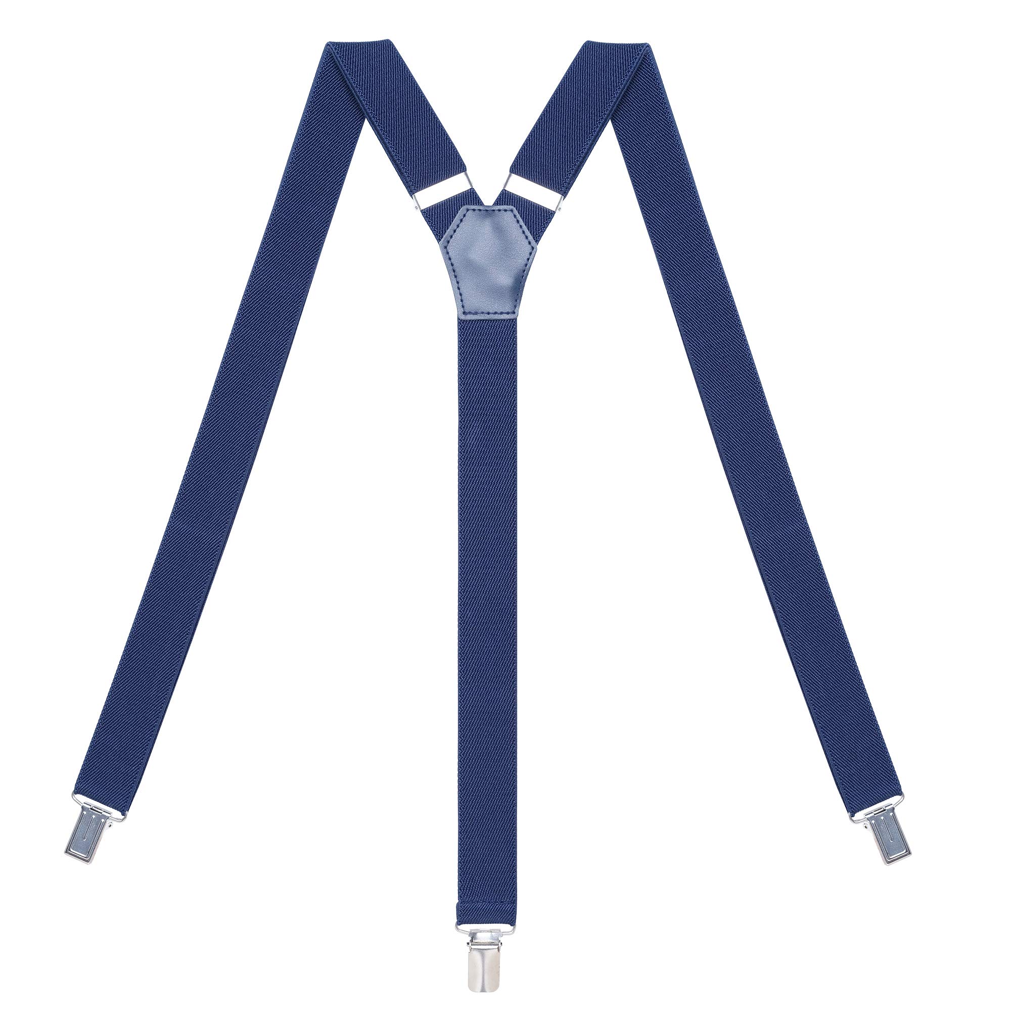 Womens Suspenders – Y Back Style – 1" Width - Comfortably Adjustable Elastic Straps and Metal Clips