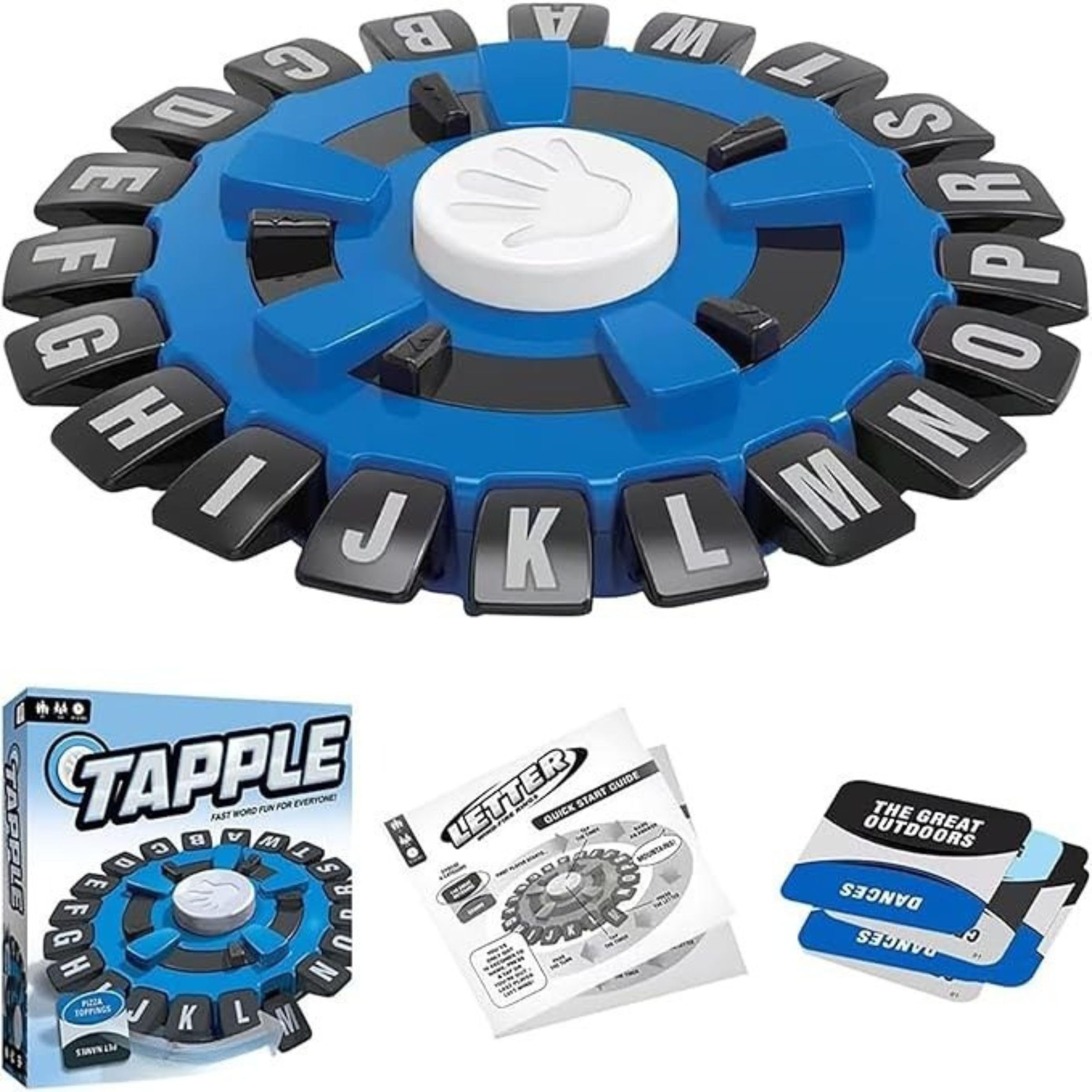 Kid,Teen,Adult Tapple Word Game | Fast-Paced Family Board Game | Choose A Category & Race Against The Timer to Be The Last Player | Learning Game Great for Ages 8+