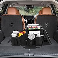 Vista 7 de Car Organizer for Front Seat Organizer and Storage, Collapsible Car Caddy, Passenger Seat Organizer with Partitions & Cup Holders, Car Organization