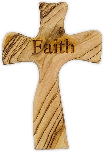 Venerare Olive Wood Prayer Cross - Hand Made in The Holy Land (Faith)