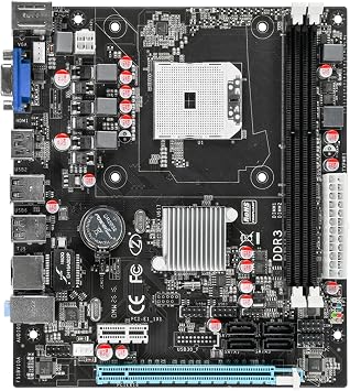 DDR3 Computer Motherboard Mainboard System Board FS1 Slot Supports A6 A8 Processors 100Mbit 8G 1066MHz 1333MHz with USB2.0 VGA for Desktop PC