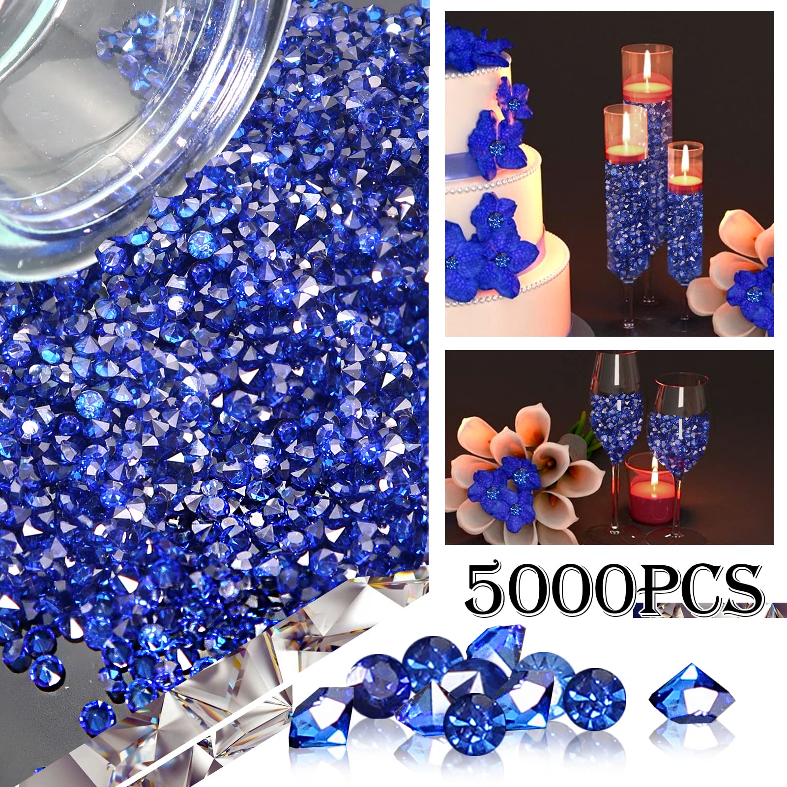 Cristalli Decorativi Acrilici 3 Mm - 5000 Pezzi Rossi Per Vasi, Matrimoni E Feste - Foto 10