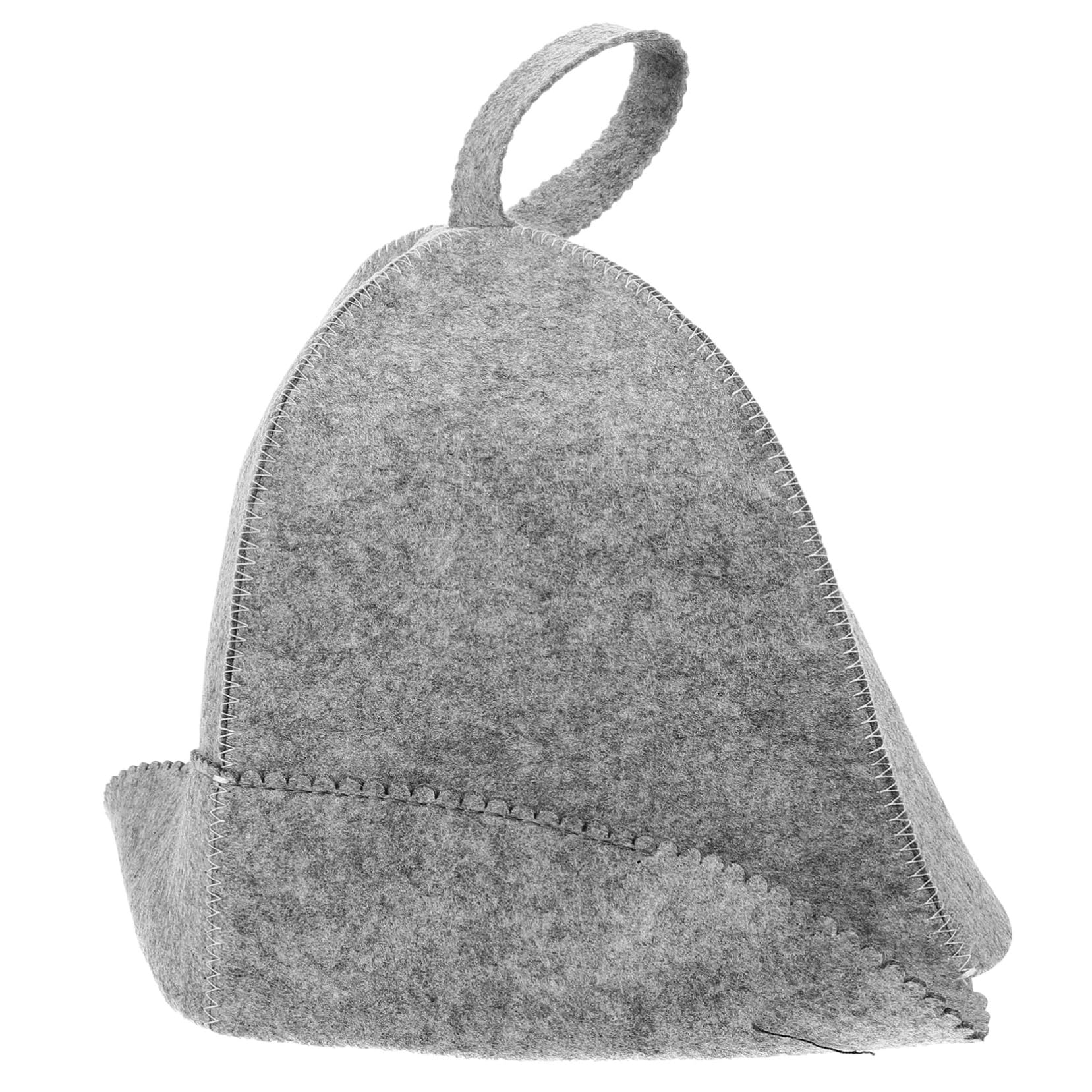 Ipetboom Shower Cap Sauna Cap Absorbent Cap Bathing Hat Comfortable Sauna Hat Sauna Room Hat Sauna Hat for Men Hat for Sauna Bath Hat Spa Hat Fashion Miss Large Shower Cap Felt