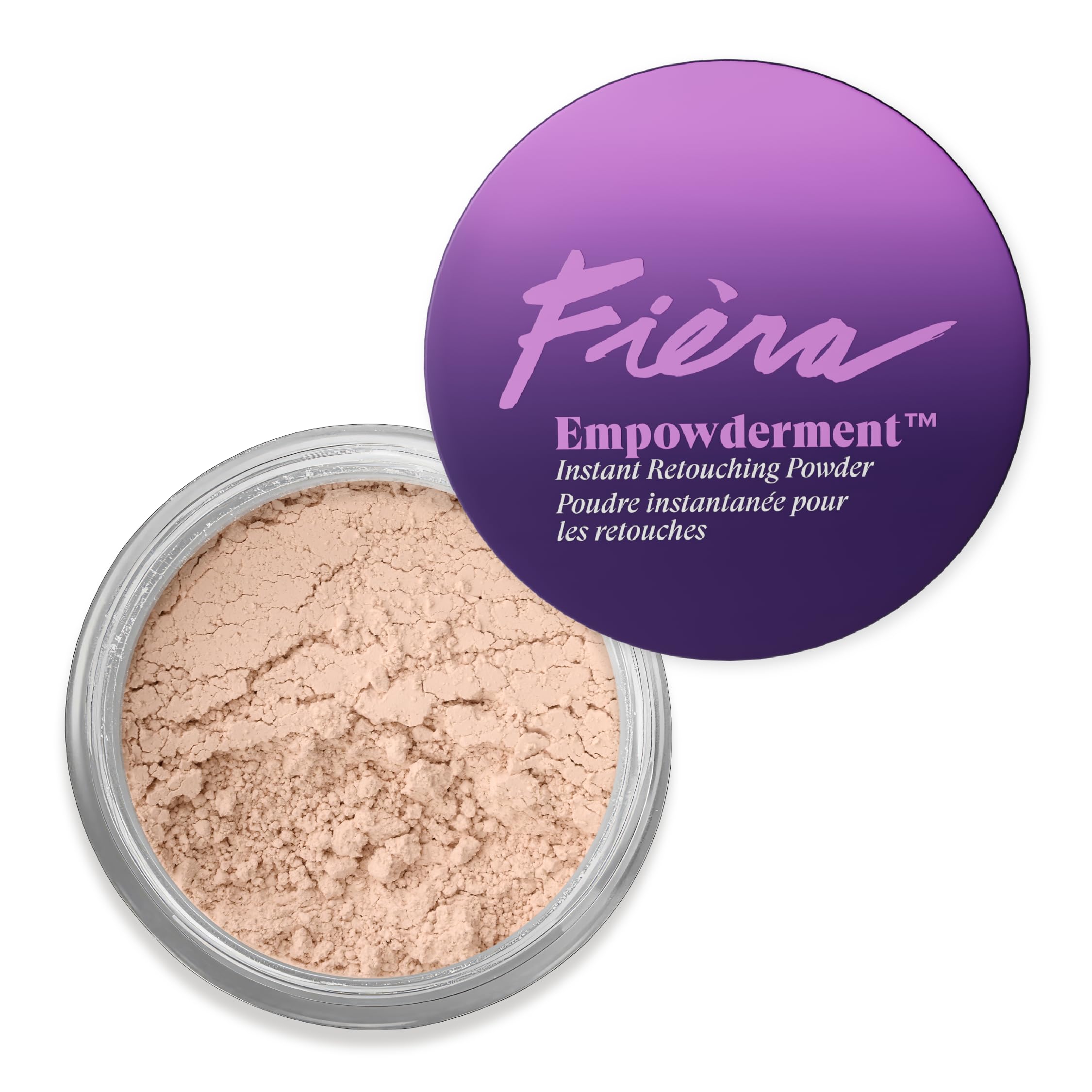 Fièra Empowderment™ Finishing Powder, Talc-Free Blurring & Soft-Matte Setting Powder for Mature Skin, Pore & Fine-Line Smoothing, Lightweight Instant Retouching Formula, Light Shade, 0.2 OZ
