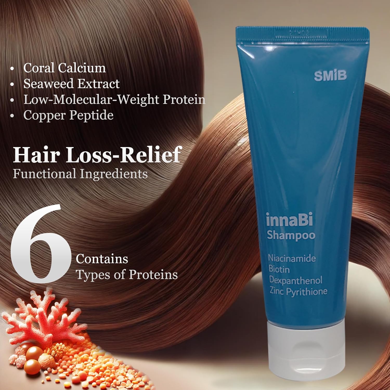 SMIB InnaBi Clarifying Scalp Shampoo – Enriched with Coral Calcium to Help Support Hair, Promote Scalp Health, and Provide Deep Cleansing and Nourishment (3.38 fl oz) - Image 2