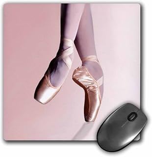 3dRose LLC 8 x 8 x 0.25 Inches Mouse Pad, Ballet Slippers (mp_1277_1)