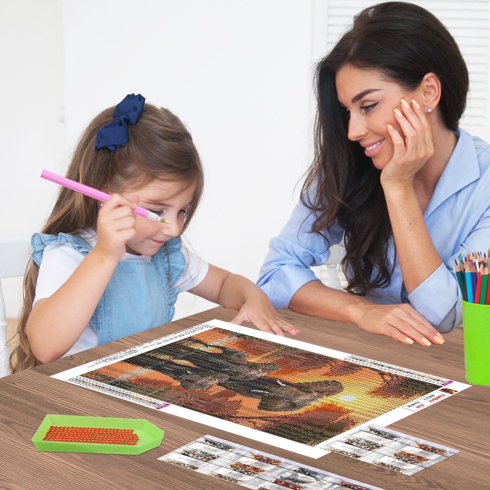Diamond Painting Per Adulti Attività Creativa Bambini Kit Pittura Diamanti 5D Succulente 30x40 Cm - Attività Relax Per Adulti E Bambini, Decorazione Casa, Regalo Compleanno Hobby Creativo Casa