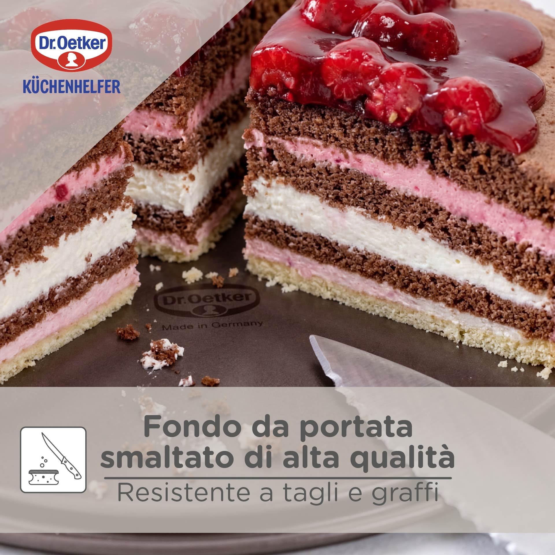 Dr. Oetker Spring Form, Acciaio, Marrone, 28 cm