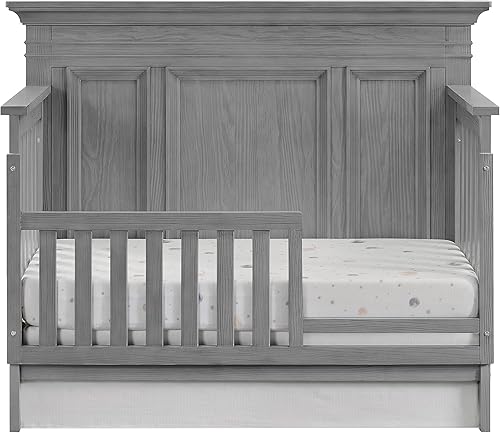 Miniatura 3 de Oxford Baby Weston - Kit de conversión de riel de protección de cuna a cama infantil, gris oscuro, certificado Green Guard Gold