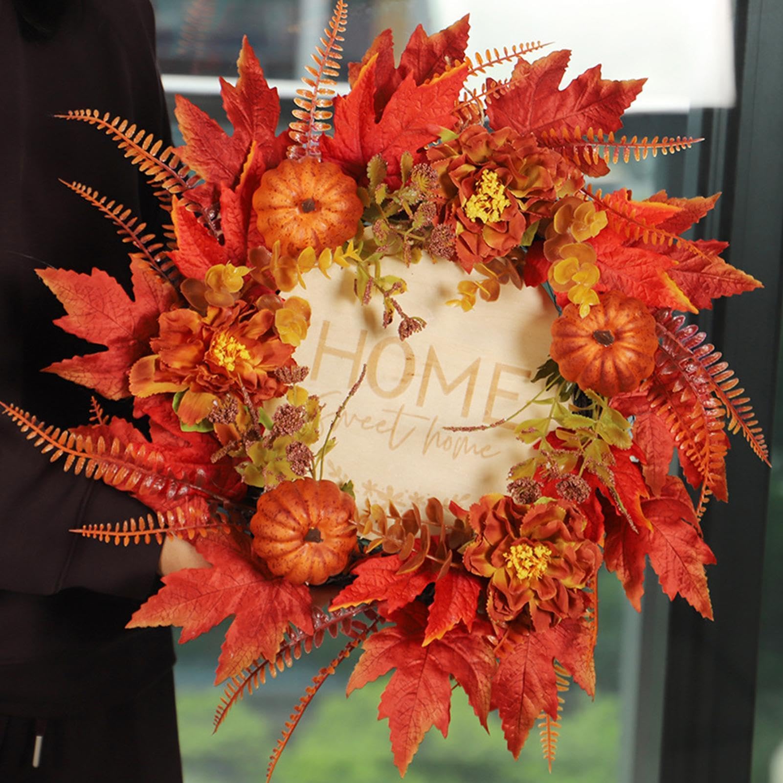 Herbstliche Türkränze Für Die Eingangstür 46 cm Künstliche Saisonale