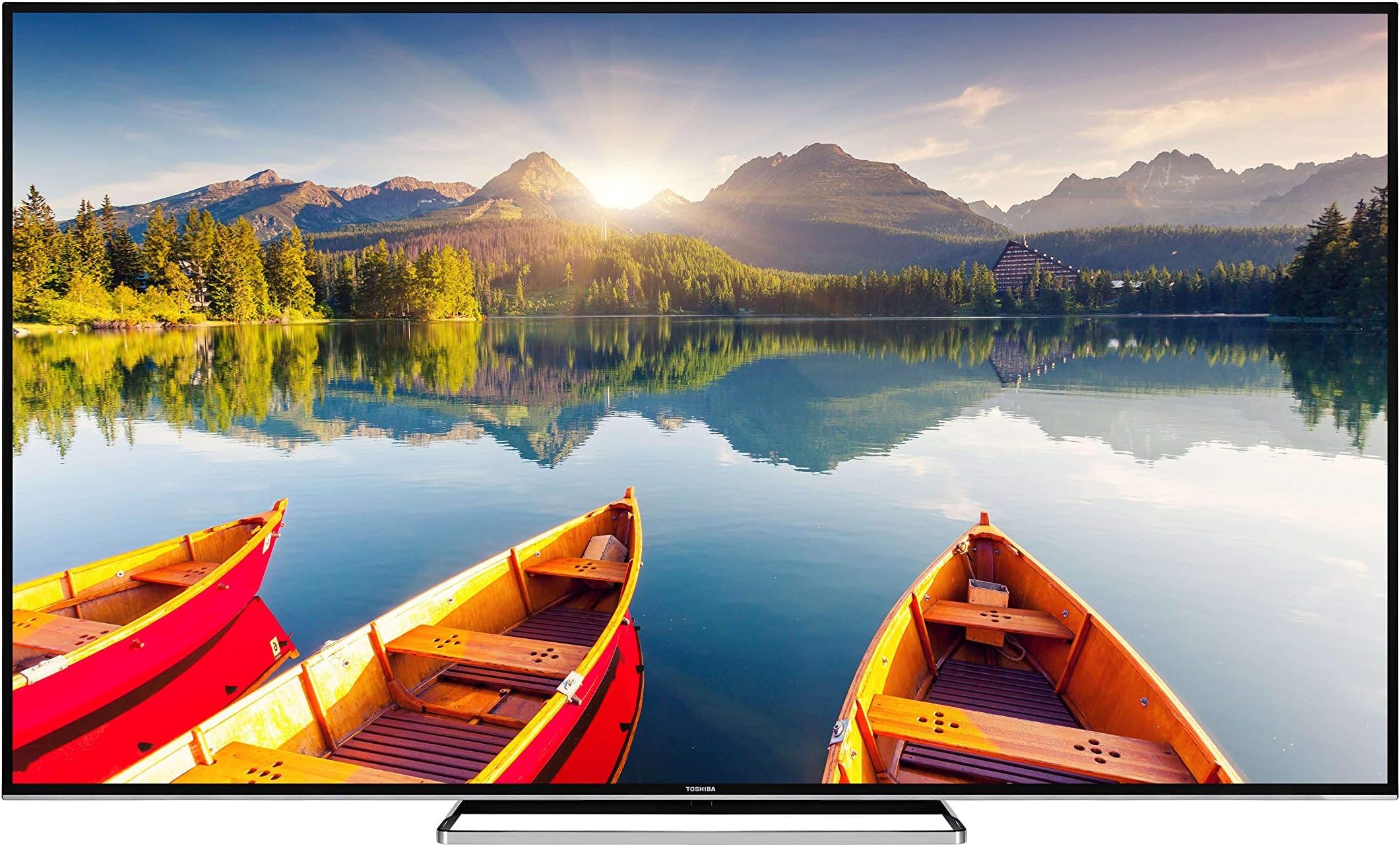 Toshiba TV 75U6863DB 75-Inch Smart 4K Ultra-HD HDR LED TV with Freeview Play - Black/Silver
