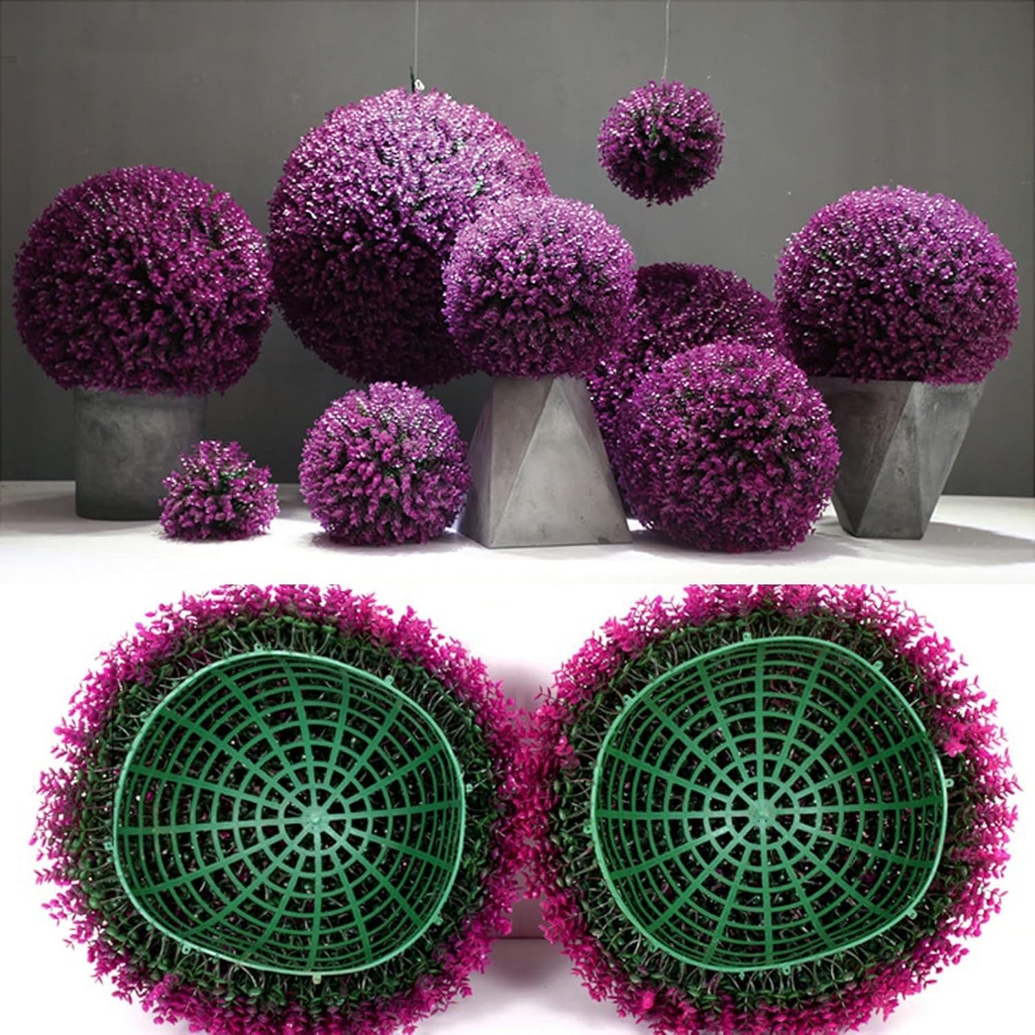 Boule topiaire végétale artificielle Ø20cm ronde réaliste haute densité