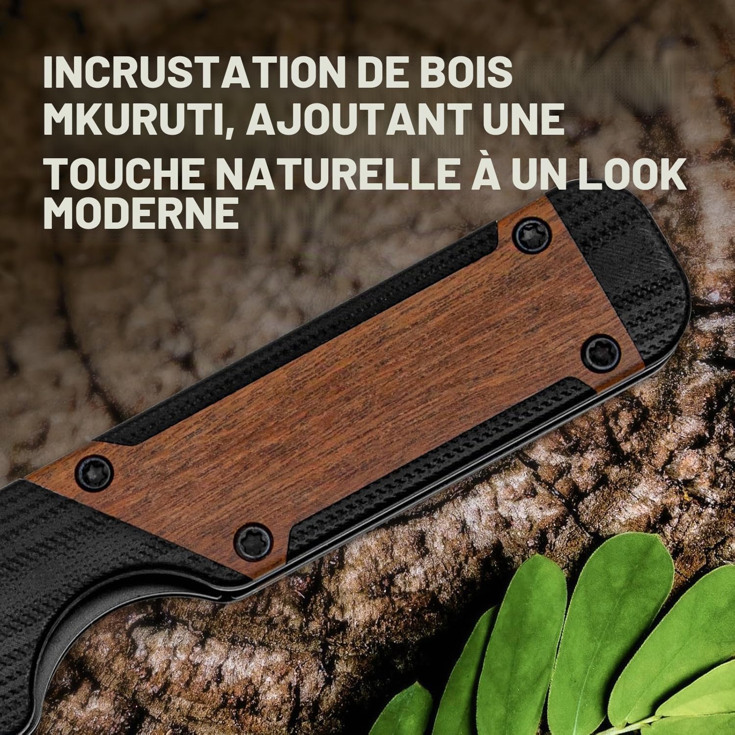 Kizer Couteau Pliant EDC Mini Militaw, Lame Nitro-V 2.82" Manche G10/Mkuruti, Clip Poche, Cadeau Camping, V3634SA4