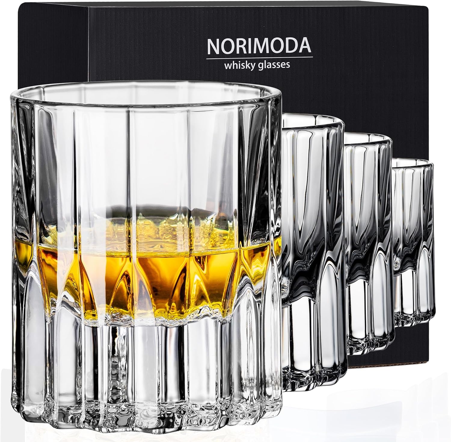 Whiskey Glasses, Heavy-base Rocks Glasses, 7.5oz Whisky Glass Sets Of 4, Bourbon Glass Gift For Men, Old Fashioned Glass Suitable For Scotch, Liquor, Rum, Cognac, Vodka& Rocks Cocktails - Image 10