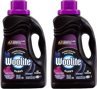 Woolite DARKS Liquid Laundry Detergent, 100oz (2X50oz), With Color Renew, HE & Regular Washers