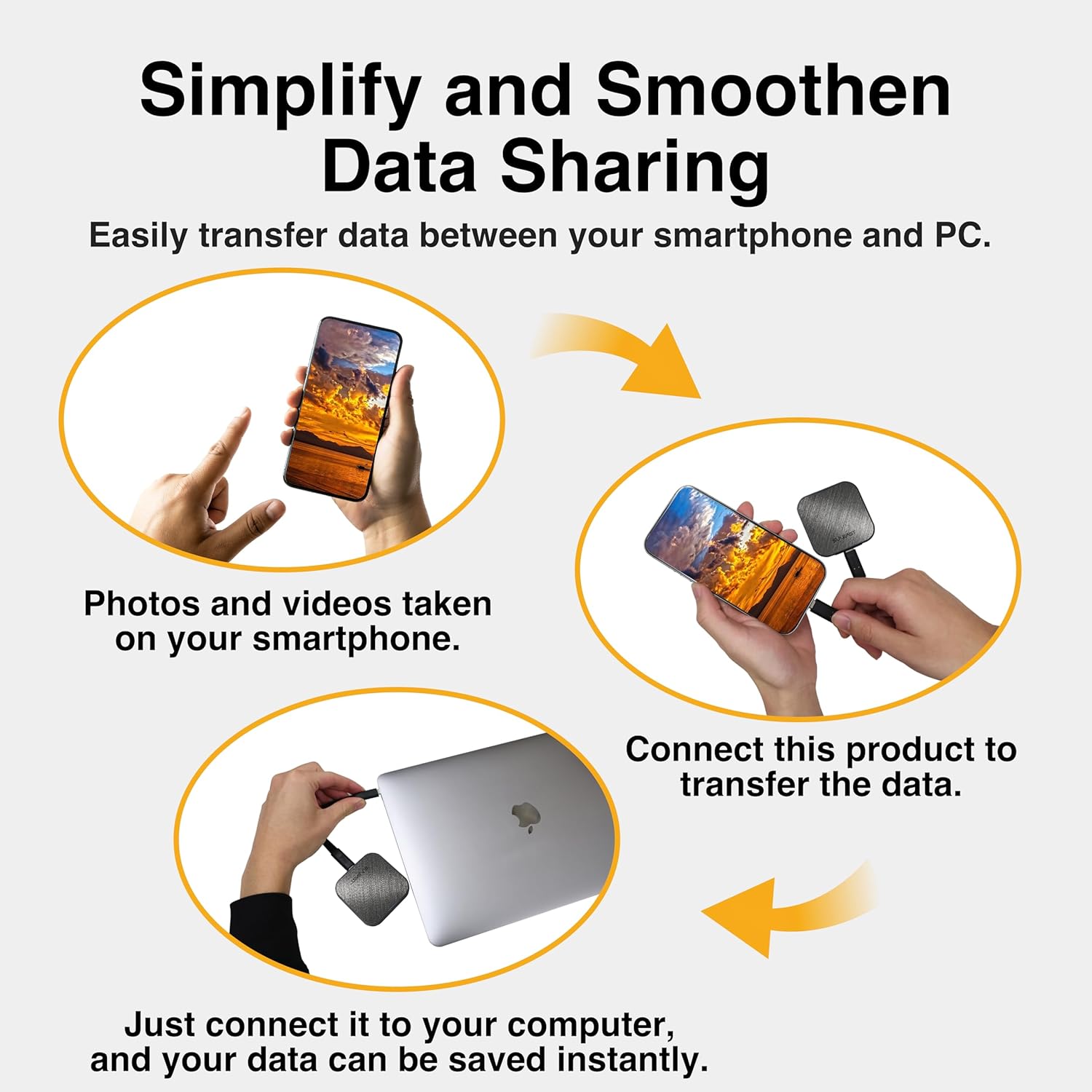 Eclipse E40 External SSD 1TB USB4 Thunderbolt 4 Compatible Ultra-Lightweight Portable Storage with MagSafe Support for Windows Mac iPhone and Smartphones SE-PS001T2LEL1BF